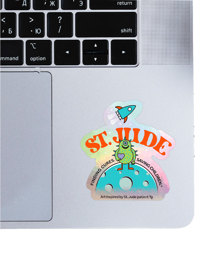 Primary image Patient Art Holographic Alien Sticker